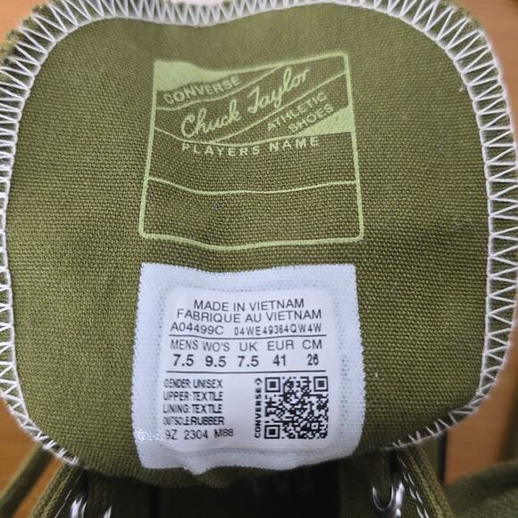 Converse Chuck 70 High Crafted Ollie Patch Vitality Green SneakersUnisex A04499C - Picture 10 of 12